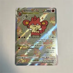 Pokemon: Simisear VSTAR Crown Zenith Galarian Gallery, Ultra Rare Holo GG37/GG70 - Image 1