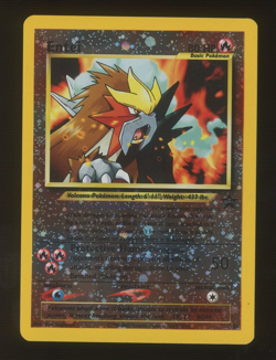 2001 Pokemon Game Black Star Promo Pokemon Movie #34 Entei Holo - Image 1