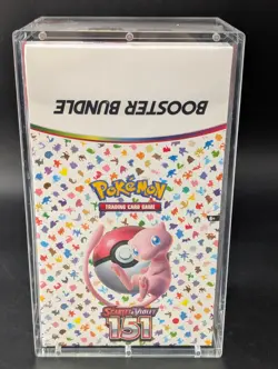 Pokemon 151 SV3.5 Booster Bundle Display Factory Sealed Case W/Acrylic Case - Image 1