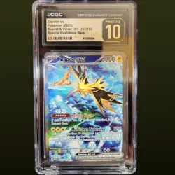 2023 POKEMON SCARLET & VIOLET 151 #202 ZAPDOS EX CGC 10 PRISTINE - Image 1