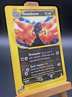 2002 Pokemon Aquapolis Houndoom Non-Holo Rare 15/147 Excellent LP - Image 3