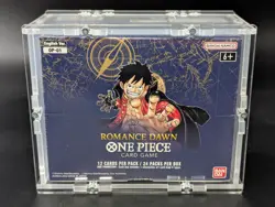One Piece OP-01 Romance Dawn White Bottom English Booster Box Sealed w/ Acrylic - Image 1