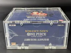 One Piece OP-01 Romance Dawn White Bottom English Booster Box Sealed w/ Acrylic - Image 5