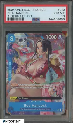 2024 One Piece PRB01 EN Alternate Art #013 Boa Hancock PSA 10 GEM MINT - Image 1