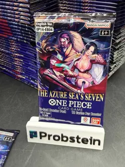 Lot of (150) One Piece EN OP14-EB04 The Azure Sea's Seven Booster Packs Sealed - Image 2