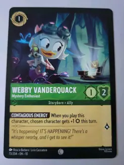 Disney Lorcana TCG - Whispers In The Well: Webby Vanderquack (073/204) - NM - Image 1