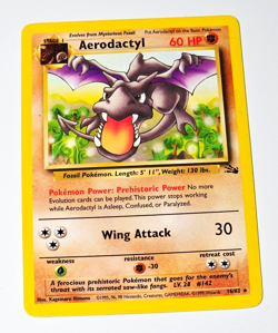Pokemon TCG Fossil Aerodactyl Rare 16/62 Unlimited WOTC 1999 Vintage Card - Image 1
