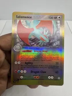 2003 Pokemon SALAMENCE Ex Dragon REVERSE HOLO Foil Rare Card 10/97 - Image 2