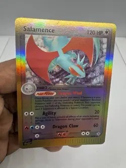 2003 Pokemon SALAMENCE Ex Dragon REVERSE HOLO Foil Rare Card 10/97 - Image 3