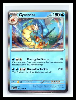 💥 Pokemon 2023 Card Gyarados Paldea Evolved Holo Rare 043/193 - Image 1
