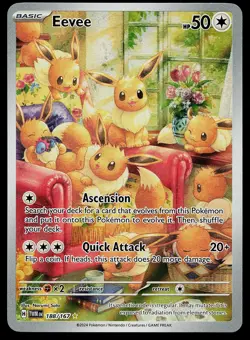 Pokemon Card - Eevee Twilight Masquerade 188/167 Holo Illustration Rare - Image 1