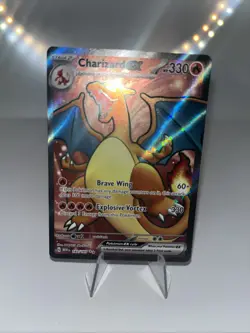 Pokemon TCG Charizard EX Full Art Scarlet & Violet Holo Card 183/165 Ultra Rare - Image 1