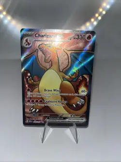 Pokemon TCG Charizard EX Full Art Scarlet & Violet Holo Card 183/165 Ultra Rare - Image 2