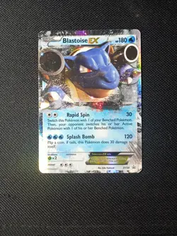 Pokemon TCG 2014 Blastoise EX XY30 Black Star Promo Card Rare, Heavily Played - Image 1
