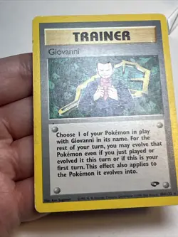 DAMAGED Giovanni 104/132 Regular/Non-Holo Gym Challenge AUTHENTIC Pokemon Card - Image 5