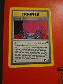 Pokemon TCG Chaos Gym Trainer Card 102/132 Non Holo Gym Challenge - Image 1