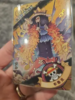 One Piece Foil OPO1-GR09 Collector Trading Card Brook Soul King - Image 3