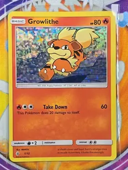 🔥Growlithe 1/12 Holographic Pokemon Card McDonalds Promo Holo 2018👍📈 - Image 3
