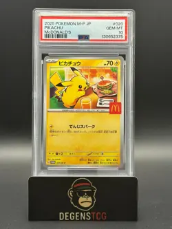 Pikachu - 020/M-P 020/M-P M-P Promotional Cards Regular (Japanese) PSA 10 - Image 1
