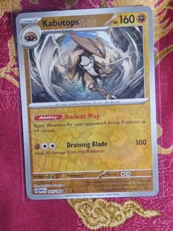 Hologram Foil Rare Kabutops 141/165 Scarlet & Violet 151 Pokemon TCG Card - Image 1