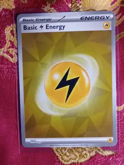 Hologram Foil Basic Energy Lightning #012 Scarlet & Violet Pokemon TCG Card - Image 1