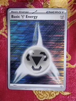 Hologram Foil BASIC ENERGY Steel Scarlet & Violet SVEen 024 Pokemon TCG Card - Image 1