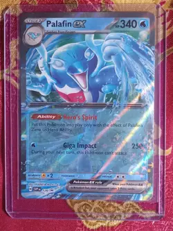 BLACK Star Promo Hologram Rare Foil Palafin Ex SVPen 126 #126 Pokemon TCGt Card - Image 1