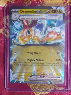 Hologram Foil Rare Dragonite Ex 159/197 Obsidian Flames Pokemon tcg card - Image 1