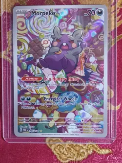 Secret Illustration Rare Morpeko 206/182 Paradox Rift Pokemon TCG Card Holo Foil - Image 1