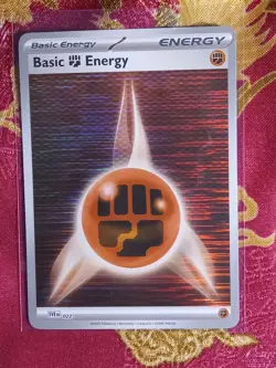 Hologram Foil Basic Energy Fighting Scarlet & Violet SVEen 022 Pokemon TCG Card - Image 1
