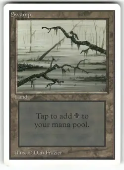Swamp (C) Unlimited Edition Land Magic: the gathering Near Mint or Better - Image 1