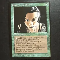 Elves of Deep Shadow the Dark Regular Card LP - Image 1