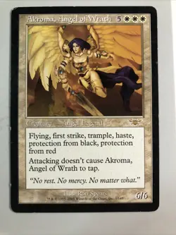 LP Akroma, Angel of Wrath - Legions non foil Mtg Tcg - Image 4