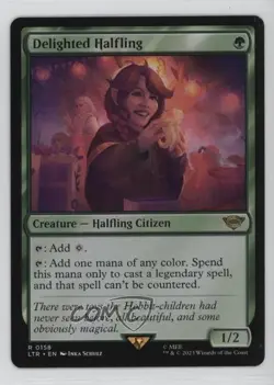 Delighted Halfling Magic Tales of Middle Earth Lord of the Rings #0158 - Image 1