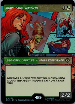 Mary Jane Watson [Foil] 229 MTG Marvel's Spider-Man Rare Borderless Foil NM - Image 1