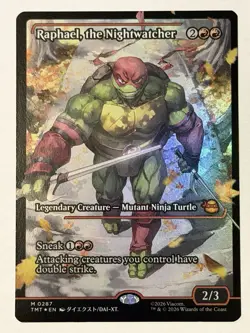Raphael, the Nightwatcher - Foil - Showcase Teenage Mutant Ninja Turtles MTG - Image 1