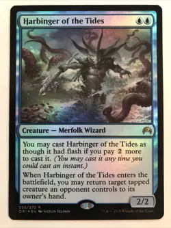 MTG Magic Origins Harbinger of the Tides Foil 058/272 MP Rare - Image 1