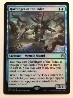 MTG Magic Origins Harbinger of the Tides Foil 058/272 MP Rare - Image 3