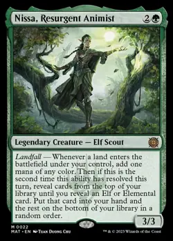 NM-Mint, English MTG Regular Nissa, Resurgent Animist March of the Machine: The - Image 1