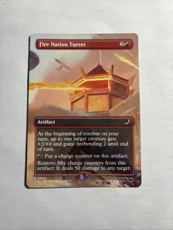 Fire Nation Turret (Borderless) Avatar: The Last Airbender MTG Plus Bonus Rare!! - Image 1
