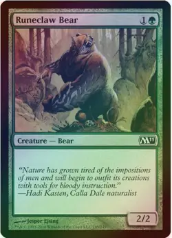 1 x Runeclaw Bear - Foil - M11 - LP - Magic The Gathering - MTG - Image 1