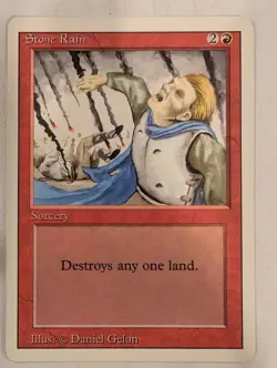 Stone Rain - Revised Edition Core Set - Magic the Gathering MTG Nice! - Image 1