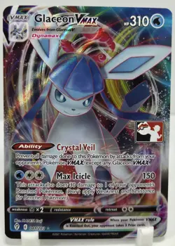 Pokemon Glaceon VMAX Stamped 041/203 Play Prize Pack Series 1 NM/M Unplayed - Image 1