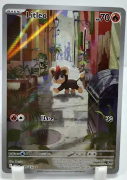 Litleo Illustration Rare Mega Evolution 139/132 Pokemon NM/M Unplayed Pack Fresh - Image 1