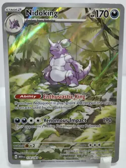 Pokemon Nidoking 174/165 Scarlet & Violet 151 NM/M Unplayed Pack Fresh - Image 1