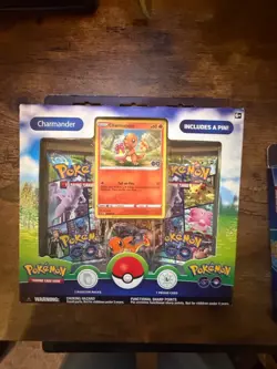 Pokemon GO series TCG, Pin Collection Box Set Promos- Kanto Starters set of 3 - Image 2