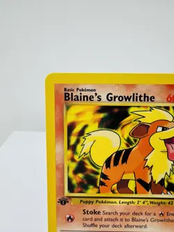 Pokemon TCG Blaine's Growlithe Gym Challenge 62/132 Regular 1st Edition - Image 3