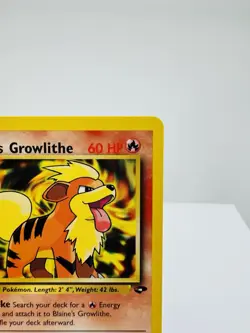 Pokemon TCG Blaine's Growlithe Gym Challenge 62/132 Regular 1st Edition - Image 4
