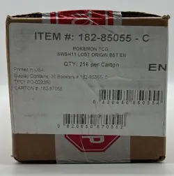 Pokemon TCG SWSH Lost Origin Booster Box Case SEALED (6 Boxes) - Image 1