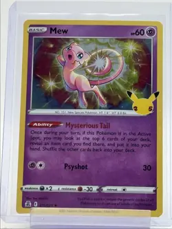 MEW 2021 POKEMON CELEBRATIONS CLASSIC COLLECTION RARE HOLO A 011/025 Q4647 - Image 1